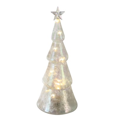 Celebration Occasion Supplies Casablanca Glas Weihnachtsbaum In Frostoptik Mit Led Lichterkette Und Timer 27x Fedponam Edu Ng