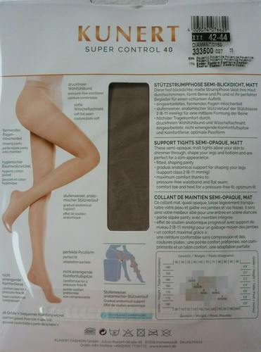 Collant Eleganti Per Ogni Occasione Kunert Super Control 40 Tights In Stock At UK Tights Collant Comodi Semi-opachi