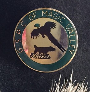 Vintage GSPC Of Magic Valley PIN German Shorthair Pointer Club Dog & Pheasant ID