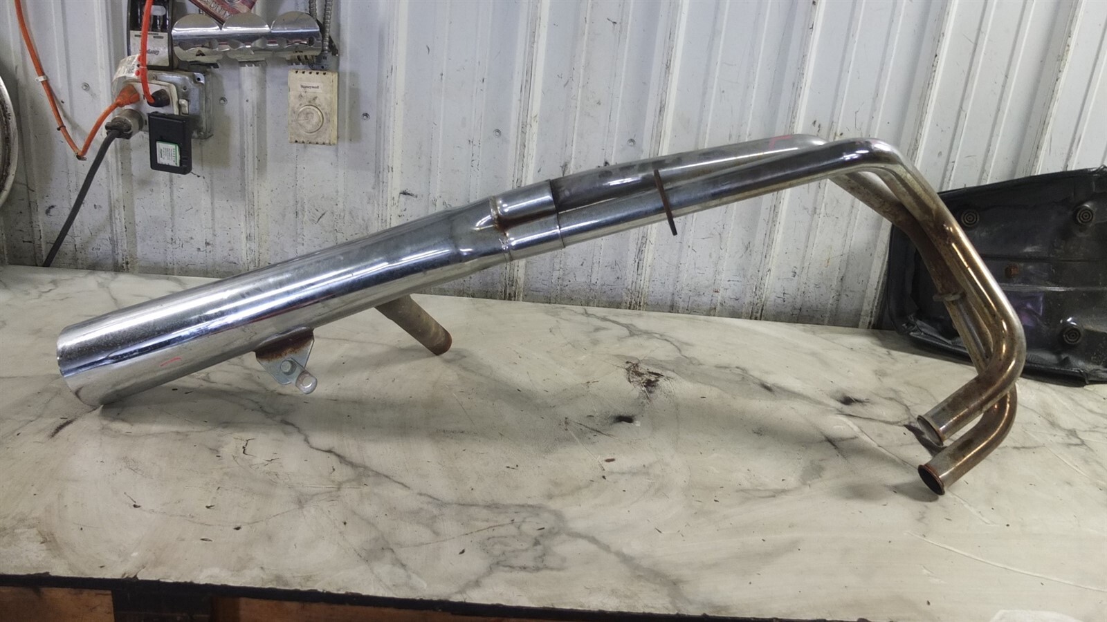 80 Yamaha XS1100 XS 1100 Eleven Special Left Side Muffler Exhaust Pipe