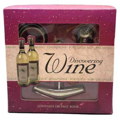 Top That! Discovering Wine Accessories & 128 Page Book Gift Set Wine Lovers New