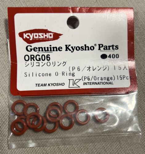 Kyosho ORG06B Silikon O-Ring orange, P6, 15 Stück für RC Getriebe Differentiale - Bild 2 von 3