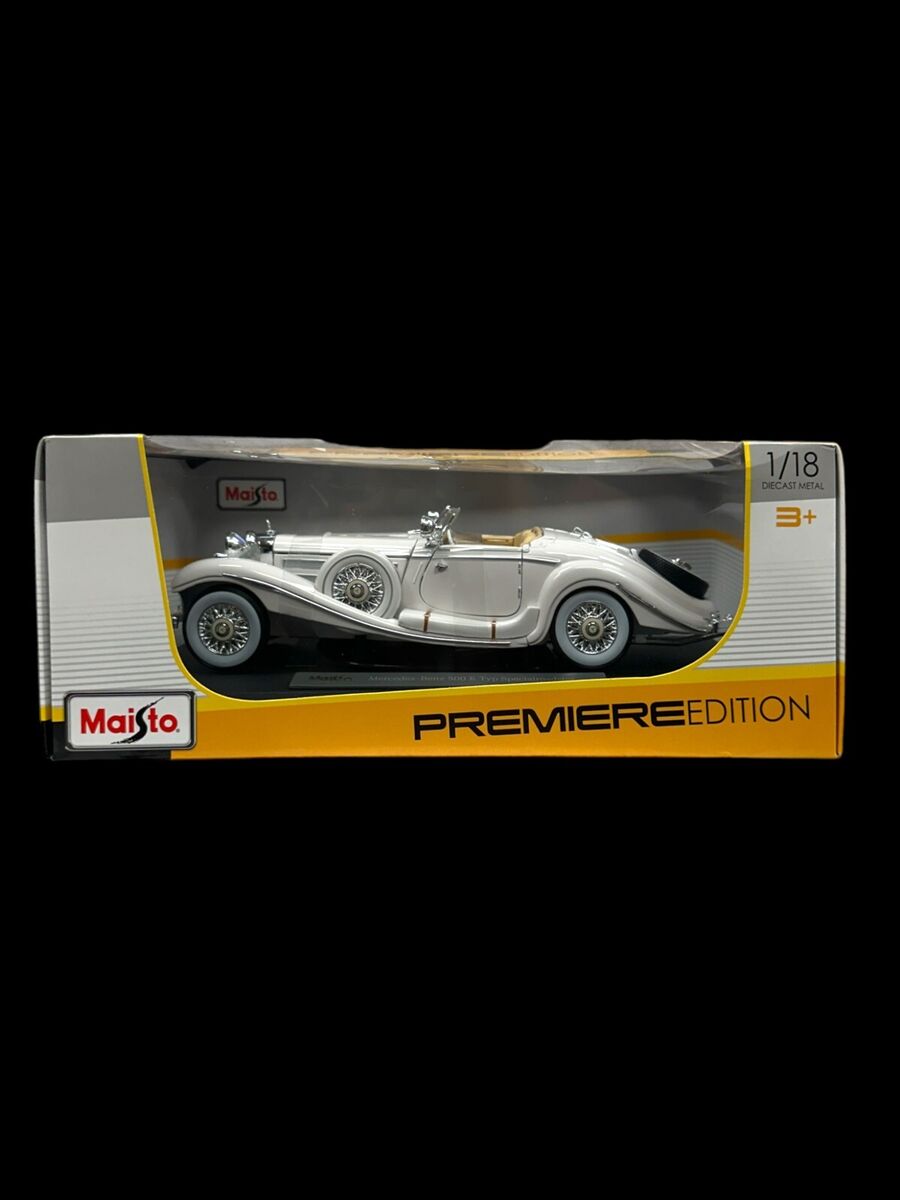Maisto 1936 White Mercedes-Benz 500K TYP Specialroadster Maisto 1936 White Mercedes-Benz 500K TYP Specialroadster