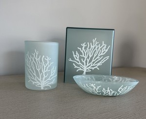 New Bed, Bath and Beyond teal Coral Reef bathroom accessories