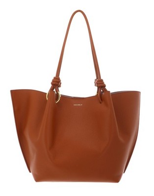 COCCINELLE Finn Handbag Grained Leather Schultertasche Tasche Crab Neu
