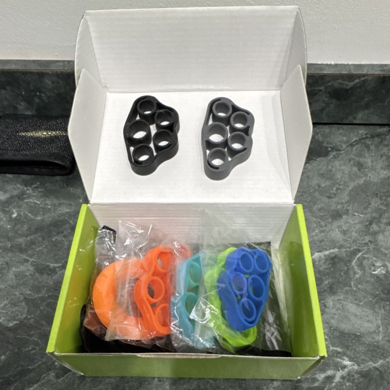 LDG FLY Silicone Finger Stretcher Set 6 Multicolor Ergonomic Flexible Gym