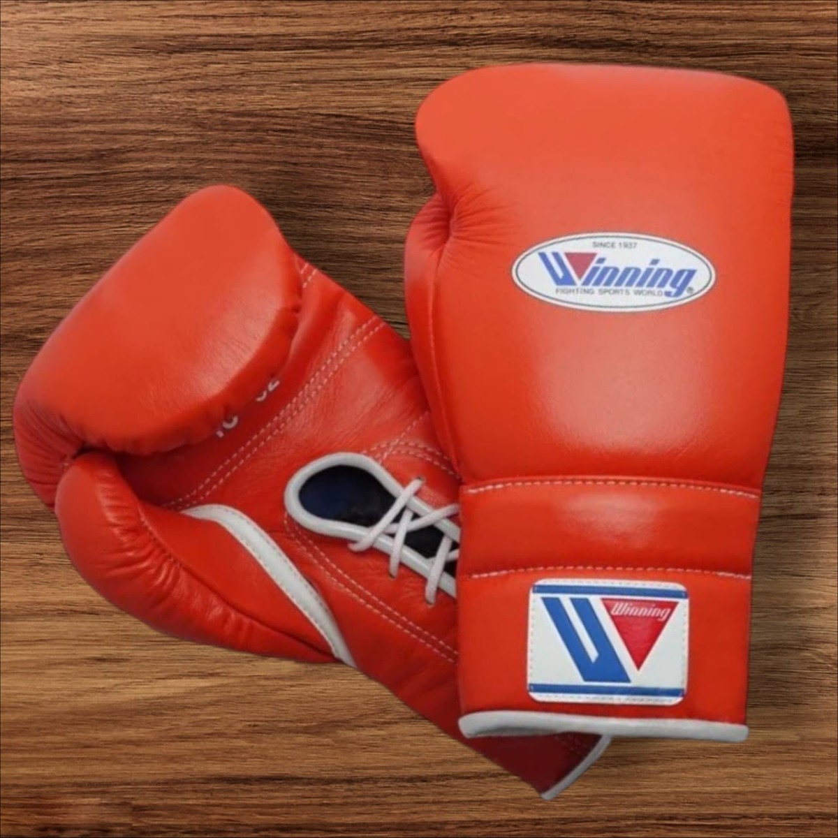 Winning boxing gloves lace up pro sparring gloves fight training