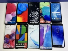 Non Functional Display Smart Phones Dummy Toy Prop Fake Phones Lot of 10