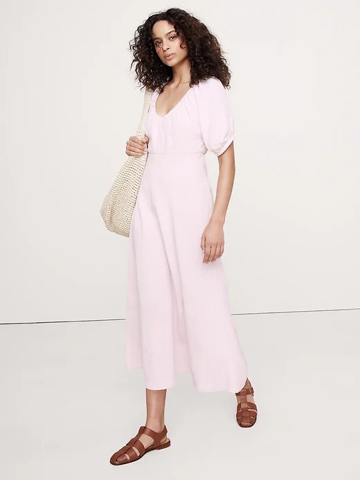 zara linen blue dress ZARA. Blue linen dress Ts – Hibuy market