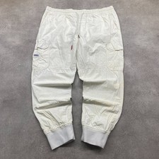 Tommy Hilfiger Cargo Trousers Mens Medium Y2K Jeans Jogger Pants, White