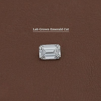 3 Ct Loose Lab-Grown Diamond CVD Emerald Cut D Color VVS1 Clarity Certified