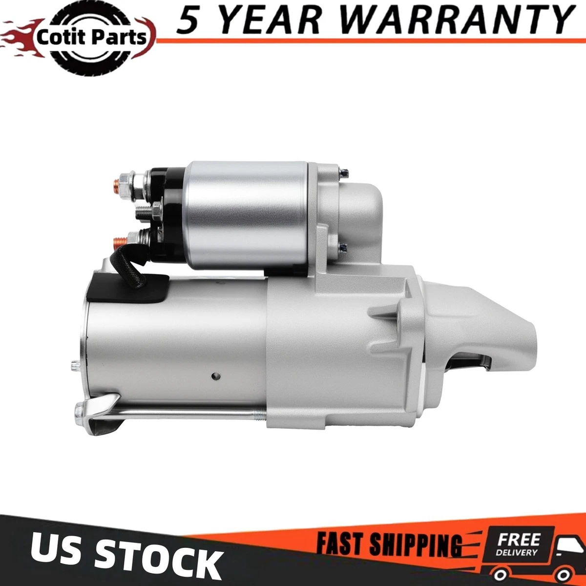 Motor De Arranque NUEVO Para Chevrolet Aveo 2004-2008 Con Motor 1.6L - Reemplazo Directo - 12V