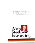 Multi page booklet for Alan Steelman US Congress Texas TX
