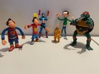 lot figurines TORTUE NINJA ,WAIKIKI ?TINTIN G.LAGAFFE ,CAPITAINE AMERICA 1990/93
