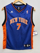 New York Knicks Adidas Basketball Jersey Boys Blue Channing Frye #7 Medium NWT
