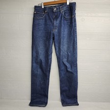 Vintage 70s 80s Levi's 505 Denim Jeans Dark Blue Fit 33x33