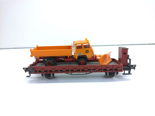 Fleischmann H0 Flachwagen mit Ladung - ohne OVP # 8590 | Zustand: Gebraucht