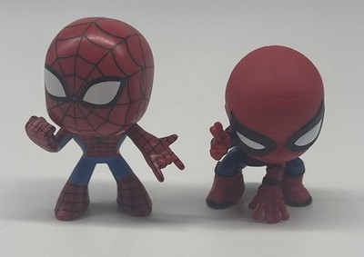 Funko Mystery Minis Marvel Spider-Man Bobble Head Lot Of 2