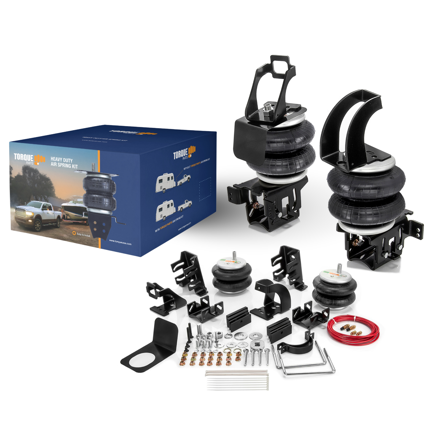 Rear Air Suspension Kit for 2015-2023 Ford F150 Air Bag 2WD 4WD Rear Helper Bag