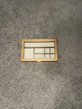 Lightweight Wood Display Case For Jewelry /Miniatures Thimbles Plastic Front