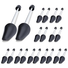 YOLOPARK 10 Pairs Shoe Trees for Men 6-12, Plastic Men's US Sizes 6  12, Black