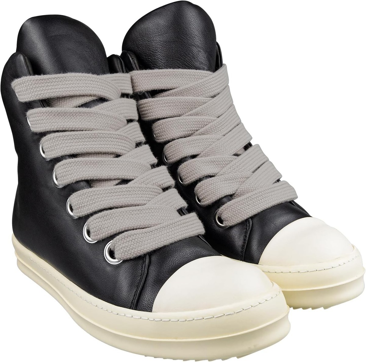 2CM Shoelaces for Rick Owens, Fat Jumbo Flat Polycotton 72Inch