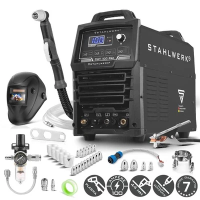 STAHLWERK Plasmaschneider CUT 100 Pro Set 100 A HF-Start Schneidleistung 44 mm