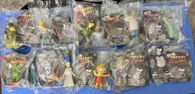 2002 The Simpsons Creepy Classics Burger King Kids Meal Complete
