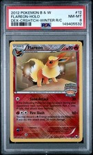 2012 POKEMON FLAREON HOLO #12 PSA 8 BLACK & WHITE DARK EXPLORERS CHAMPIONSHIP