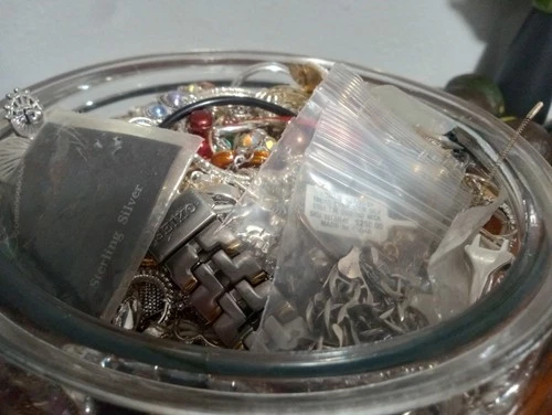 MYSTERY JEWELRY JAR GOLD+SILVER+ DIAMONDS💎 GUARANTEED 14.8LB