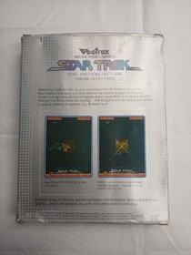 Vintage GCE Vectrex Star Trek CIB 1982 With Manual & Box Damaged Box 