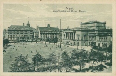 Ansichtskarte Leipzig Augustusplatz mit Neuem Theater (Nr.9250)