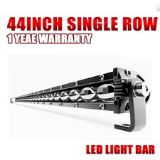 126W Single Row LED Light Bar 44in/46in Combo Beam Roof Bumper Lighting for UTV