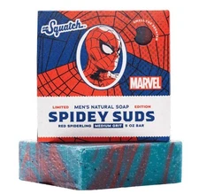 2 PACK Dr Squatch SPIDEY SUDS SPIDER-MAN Limited Edition Bar!