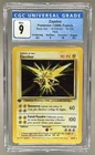 Base Set 1st Edition Zapdos 16/102 Holo 1999 CGC 9 Mint French Pokemon