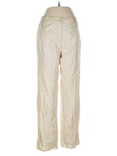 Giorgio Armani Women Ivory Casual Pants 46 italian