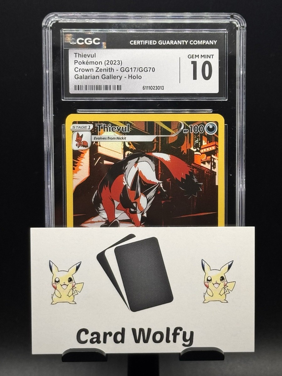 CGC 10 Thievul GG17/GG70 Crown Zenith Secret Illustration Rare