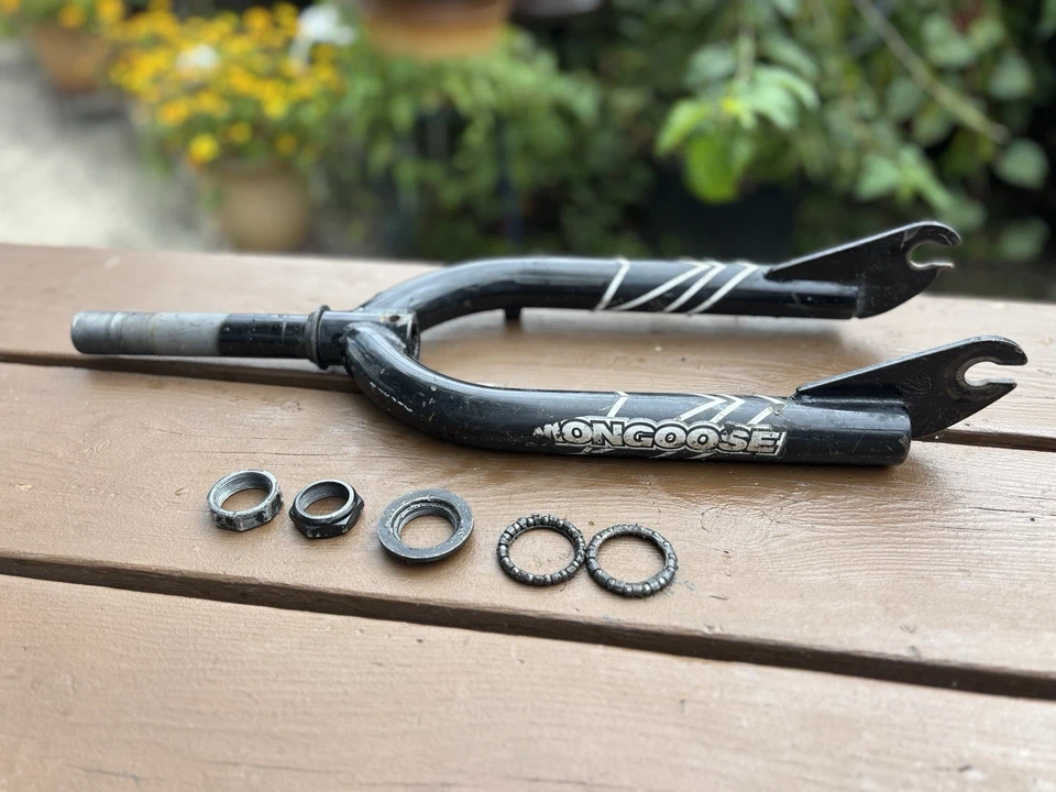 Mongoose BMX Fork 1” Threaded Chrome Old School 1990s Performer Style GT Dyno - Image 2 of 4