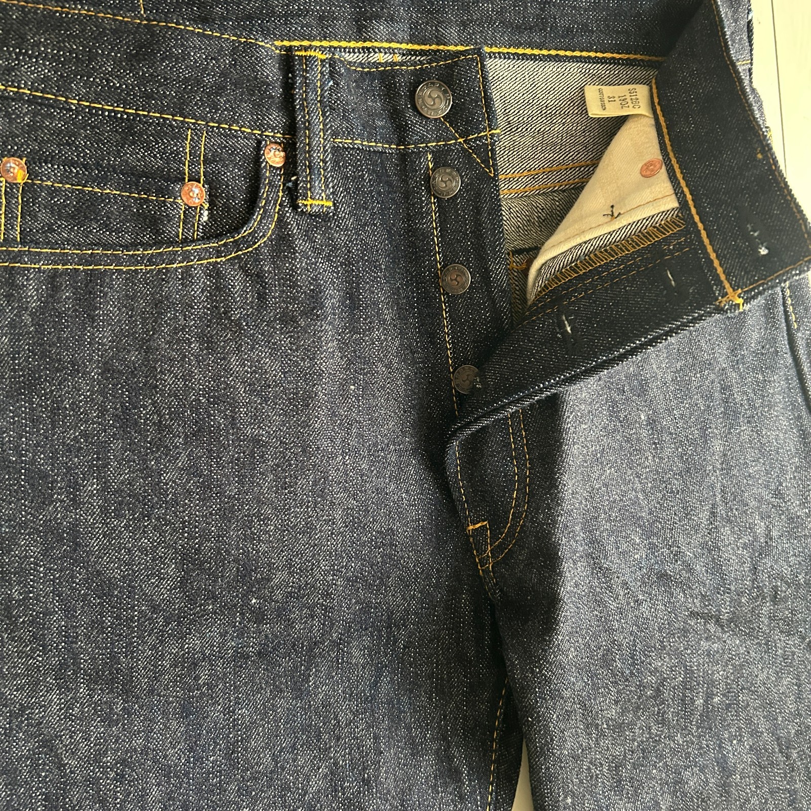 Samurai Jeans S512BC 19oz Slim Bootcut Selvedge Denim One Wash Katana 28-40in image 3