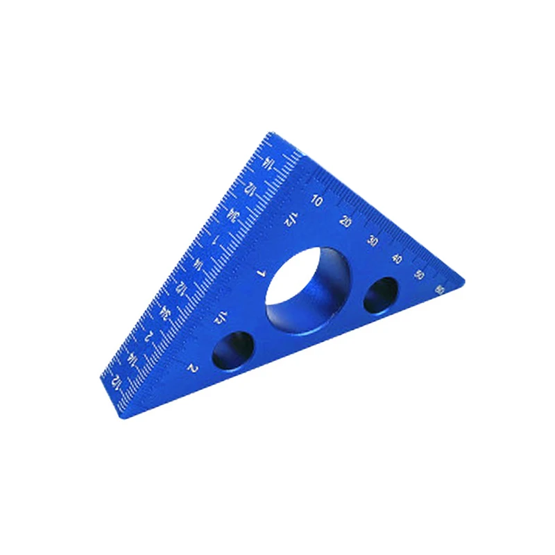 Right Angle Ruler Aluminum Alloy Pocket Square DIY Woodworking Triangle ...