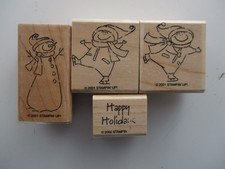 Stampin Up Christmas - Winter Play -  4count 