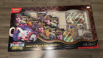 Pokemon Paldean Fates Great Tusk Iron Treads ex Premium Collection