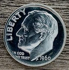1960-P Proof 90% Silver Roosevelt Dime ~ Ships Free!  #1