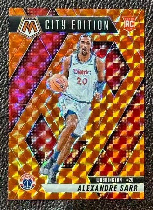 Alexandre Sarr 2024-25 Panini Mosaic RC City Edition Orange /249 #278