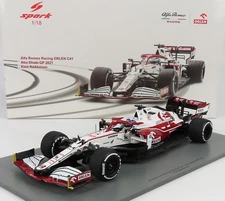 Alfa Romeo Orlen C41 #7 Kimi Raikkonen Abu Dhabi 2021 Last Race 1/18 Spark