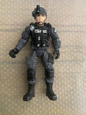 Sentinel 1 True Heroes Action Figure Grey & Black