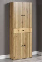 Trendteam Badschrank Hochschrank Schrank Purebliss Evoke Eiche 70X188X31 Cm