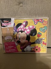 Disney Junior Minnie Mouse 5 Wood Puzzles with Storage Box NEW SEALED