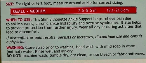 3M Futuro Ankle Support For Her Slim Silhouette Adjustable Small Medium 95347 - Picture 2 of 5