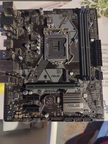 ASUS PRIME H310M-A R1.02 LGA1151 DDR4 Micro ATX Motherboard + I/O Plate ...